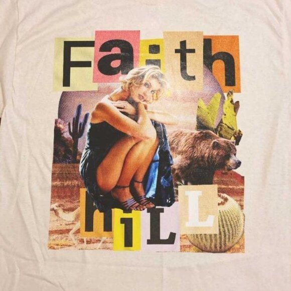 Faith Hill Unisex White Music Fan Gift Country Graphic Style T-Shirt 170 - Picture 2 of 5